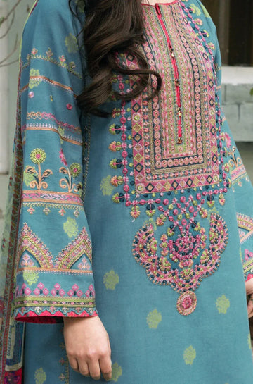 Zara Shahjahan - 3PC Lawn Embroidered Suit - zab934